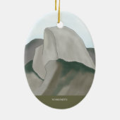 Yosemite National Park kerstboomversiering Keramisch Ornament (Achterkant)