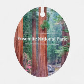Yosemite National Park kerstboomversiering Metalen Ornament (Achterkant)