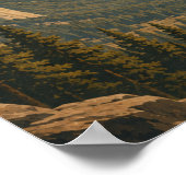 Yosemite National Park Klassiek Half Dome Dal Poster (Hoek)