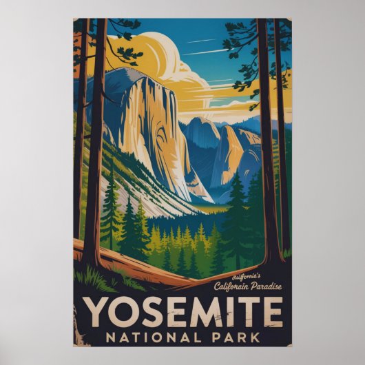 Yosemite National Park Klassieker Poster (Voorkant)