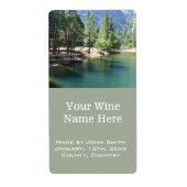 Yosemite National Park landschap afbeelding Etiket (Voorkant)