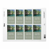 Yosemite National Park landschap afbeelding Etiket (Full Sheet)