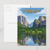 Yosemite National Park landschap Briefkaart (Voorkant / Achterkant)