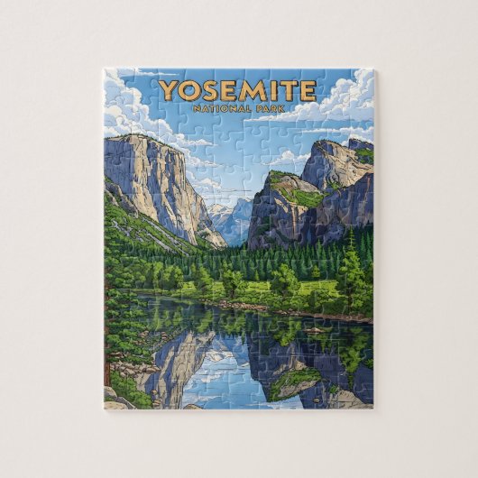  Yosemite National Park landschap Legpuzzel (Verticaal)