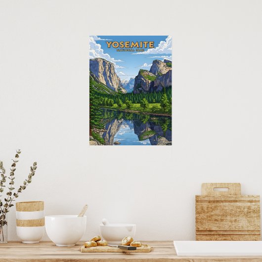  Yosemite National Park landschap Poster (Keuken)