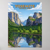  Yosemite National Park landschap Poster (Voorkant)