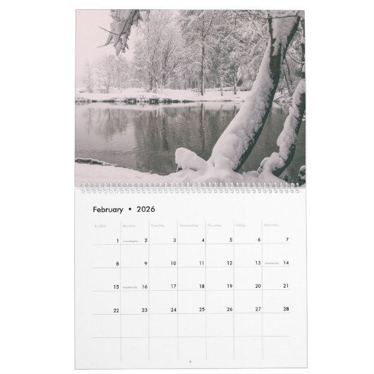 Yosemite National Park Landschappen Kalender (Feb 2026)