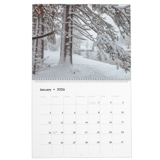 Yosemite National Park Landschappen Kalender (Jan 2026)