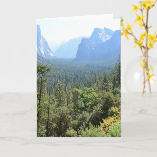 Yosemite National Park-landschapsfotografie. Kaart (Gele Bloem)