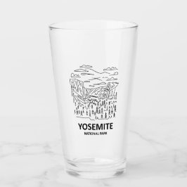 Yosemite National Park Lijn Kunst Glas