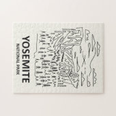 Yosemite National Park Lijnkunst Legpuzzel (Horizontaal)