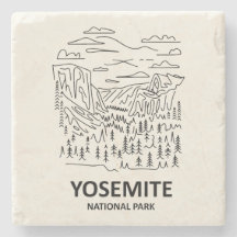 Yosemite National Park Lijnkunst