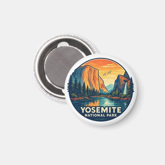 Yosemite National Park  Magneet (Voorkant / Achterkant)