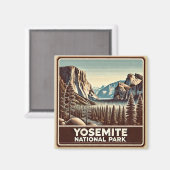 Yosemite National Park Magnet (Voorkant / Achterkant)