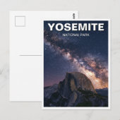 Yosemite National Park Melkweg nacht Briefkaart (Voorkant / Achterkant)
