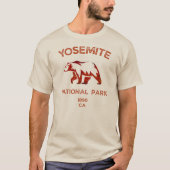 Yosemite National Park met beer T-shirt (Voorkant)