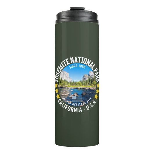 Yosemite National Park Mountain Landscape Thermosbeker (Voorkant)