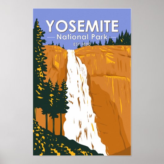 Yosemite National Park Nevada Herfsten Californië Poster (Voorkant)