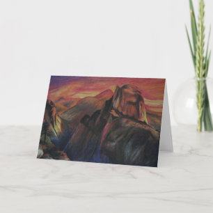 Yosemite National Park Note card Kaart