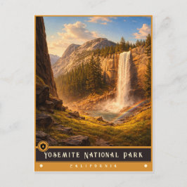 Yosemite National Park | Oude ansichtkaart Briefkaart