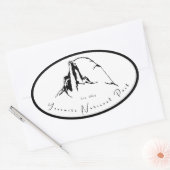 Yosemite National Park Oval Sticker (Envelop)
