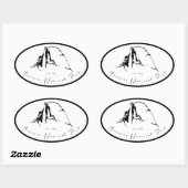 Yosemite National Park Oval Sticker (Vel)