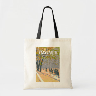 Yosemite National Park Paardrijden Reiskunst Tote Bag