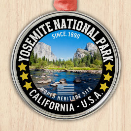 Yosemite National Park Photo Landscape Metalen Ornament