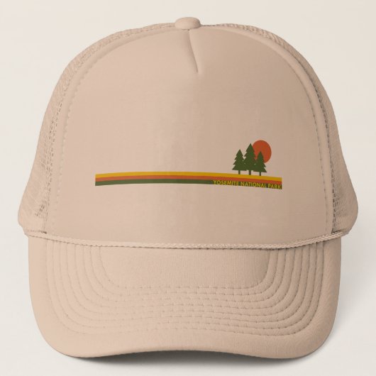 Yosemite National Park Pine Trees Sun Trucker Pet (Voorkant)
