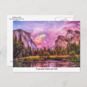 Yosemite National Park Post Card Briefkaart (Voorkant / Achterkant)