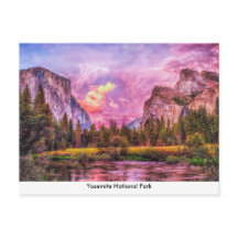 Yosemite National Park Post Card