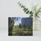 Yosemite National Park Psalm Briefkaart (Staand voorkant)