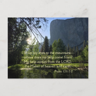 Yosemite National Park Psalm Briefkaart