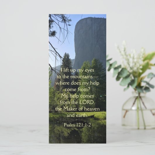 Yosemite National Park Psalm Flat Kaart (Staand voorkant)