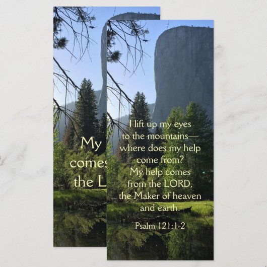 Yosemite National Park Psalm Flat Kaart (Voorkant / Achterkant)