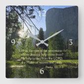 Yosemite National Park Psalm Wall klok (Voorkant)