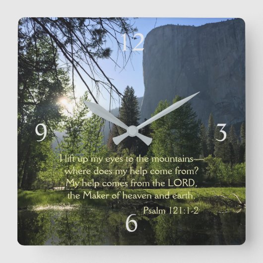 Yosemite National Park Psalm Wall klok (Voorkant)