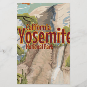 Yosemite National Park Reisposter Briefpapier