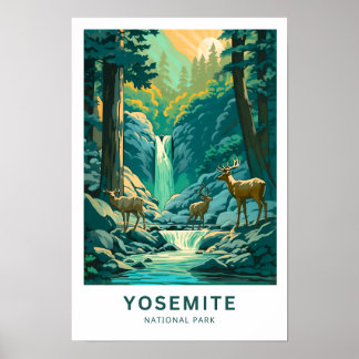 Yosemite National Park Reisprint Poster