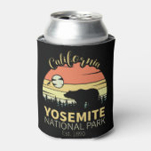 Yosemite National Park Retro Sunset Mountain Blikjeskoeler (Blikje Voorkant)