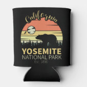 Yosemite National Park Retro Sunset Mountain Blikjeskoeler (Achterkant)