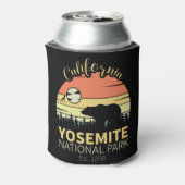 Yosemite National Park Retro Sunset Mountain Blikjeskoeler (Blikje Achterkant)