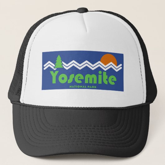 Yosemite National Park Retro Trucker Pet (Voorkant)