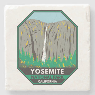 Yosemite National Park Ribbon Herfsten California Stenen Onderzetter