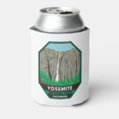 Yosemite National Park Ribbon Herfsten Californië Blikjeskoeler (Blikje Achterkant)