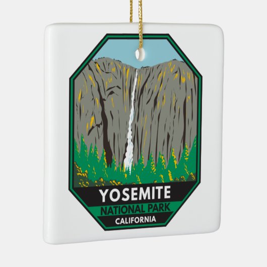 Yosemite National Park Ribbon Herfsten Californië Keramisch Ornament (Rechts)