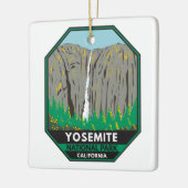 Yosemite National Park Ribbon Herfsten Californië Keramisch Ornament (Links)