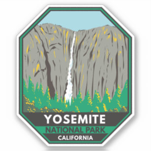 Yosemite National Park Ribbon Herfsten Californië Sticker