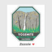 Yosemite National Park Ribbon Herfsten Californië Sticker (Vel)