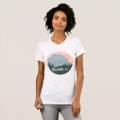 Yosemite National Park Roze Half Dome T-shirt (Voorkant volledig)